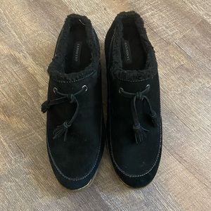 Black Winter Slip-on Boots